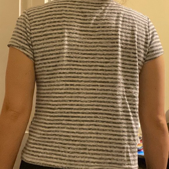 Striped faded tshirt navy and white - Picture 2 of 3